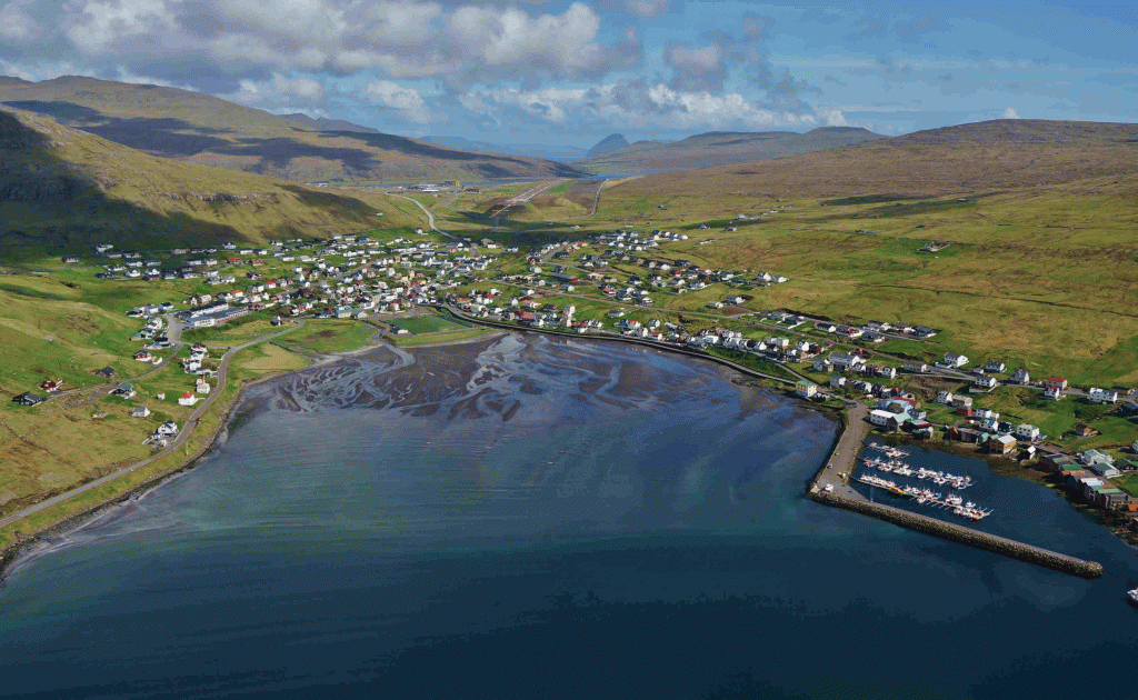 The village of Sørvágur